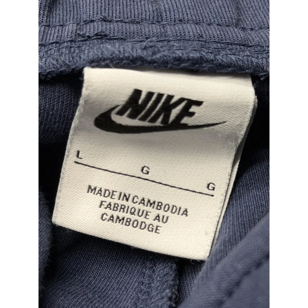 Nike Pants Mens Large Blue Fleece‎ Joggers Sweatpants Zip Pockets DQ4312-410